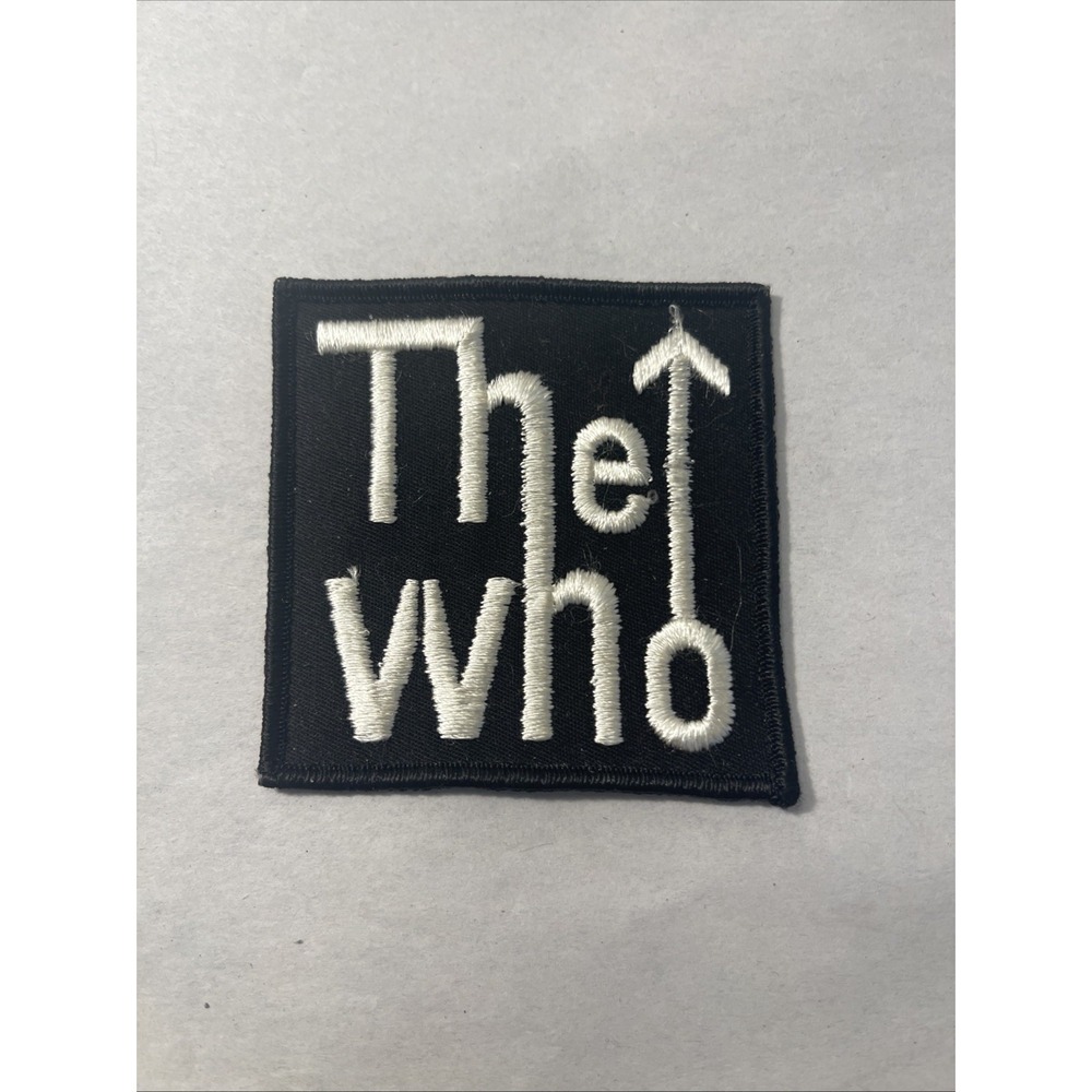 The Who Rock Band Embroidered Patch White and Black Vintage